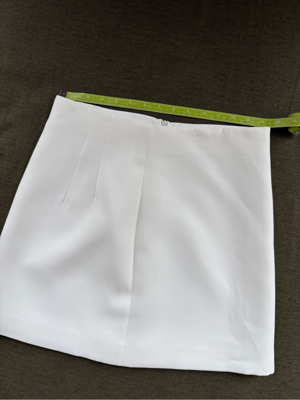 Zara white A line skirt - Picture 3 of 5